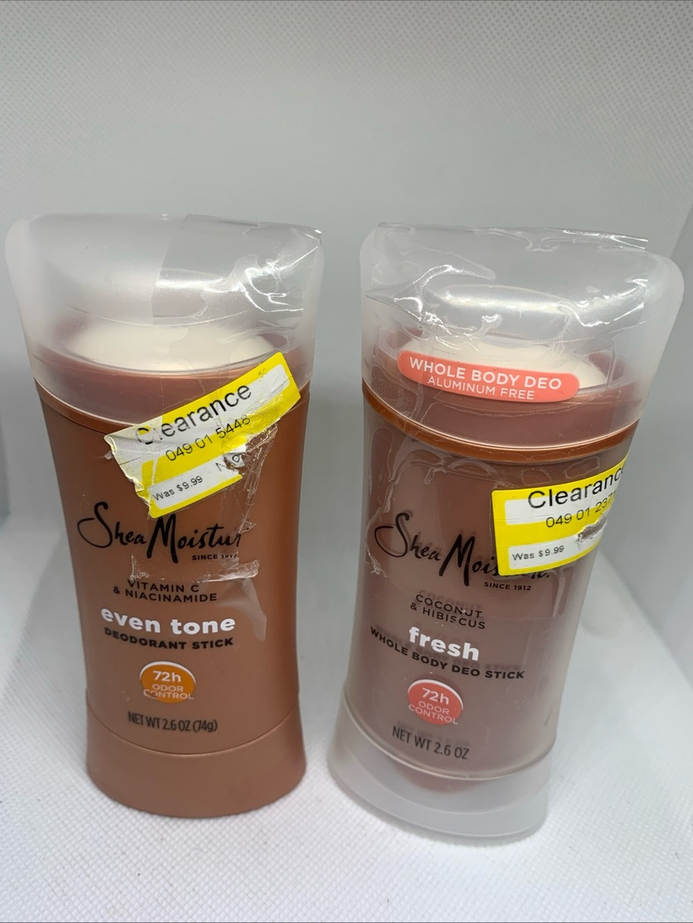 SheaMoisture Even Tone & whole body Deodorant Sticks - New